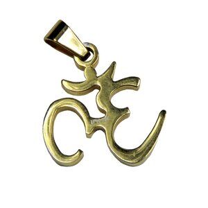 Inox Women's Stainless Steel Golden Asian Character Pendant